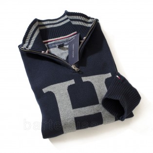 TOMMY HILFIGER SWETER MESKI NA ZAMEK_HALF ZIP
